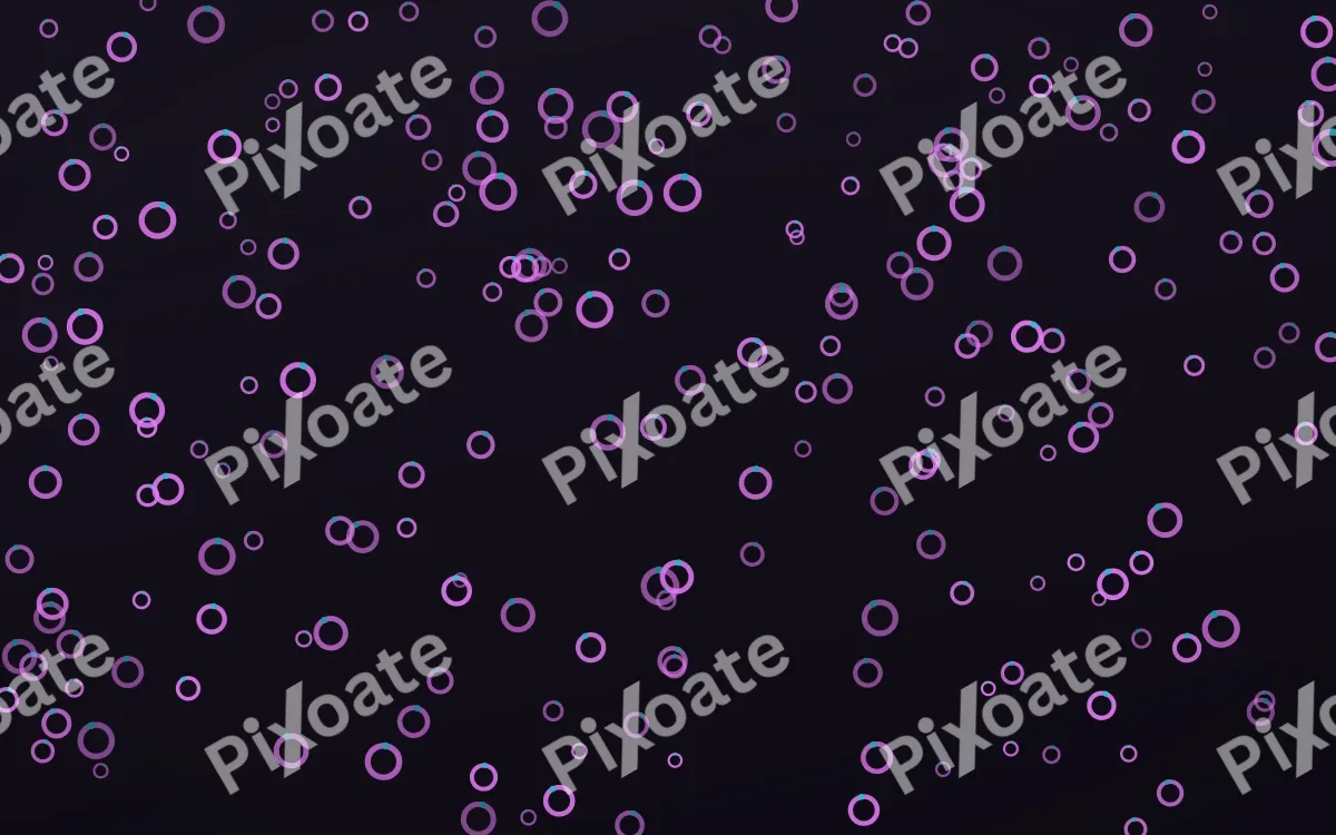 Neon Noir Rings Dense — dark purple, teal and black playful background