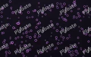 Neon Noir Rings Dense II — dark purple, teal and black playful background, variation II