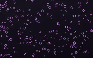 Neon Noir Rings Dense III — dark purple, teal and black playful background, variation III