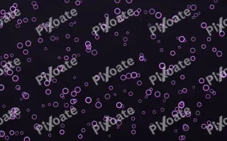Neon Noir Rings Dense III — dark purple, teal and black playful background, variation III
