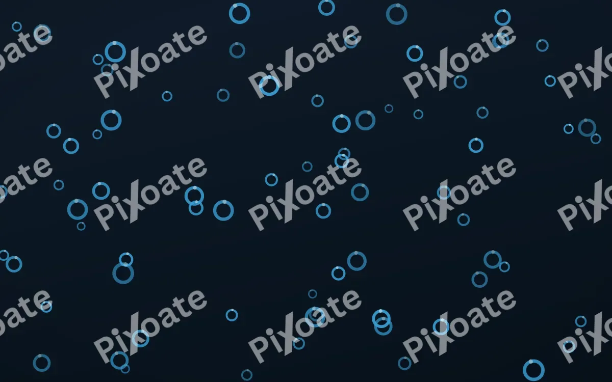 Ocean Ink Rings — dark blue playful background