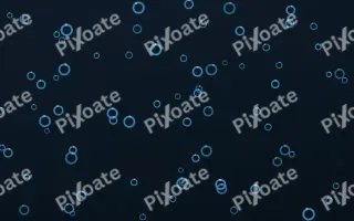 Ocean Ink Rings — dark blue playful background