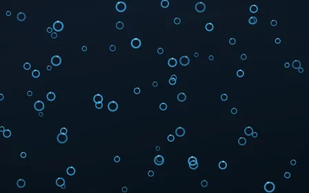 Ocean Ink Rings — dark blue playful background