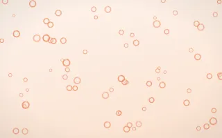 Peach Fuzz Rings — light orange and white playful background