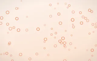 Peach Fuzz Rings II — light orange and white playful background, variation II