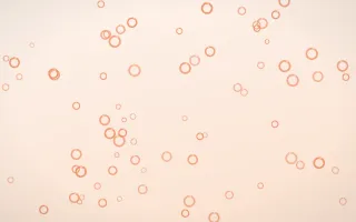 Peach Fuzz Rings III — light orange and white playful background, variation III