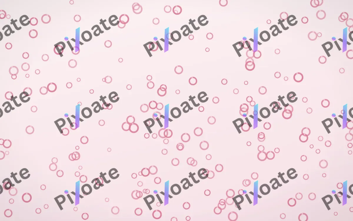 Rosewater Rings Dense — light pink and white playful background