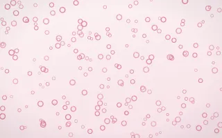 Rosewater Rings Dense II — light pink and white playful background, variation II