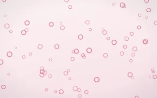 Rosewater Rings II — light pink and white playful background, variation II