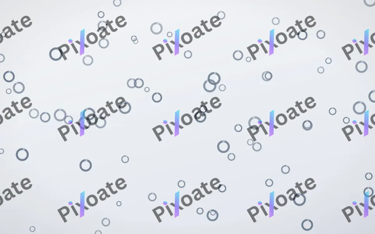 Slate Mist Rings — light blue and white playful background