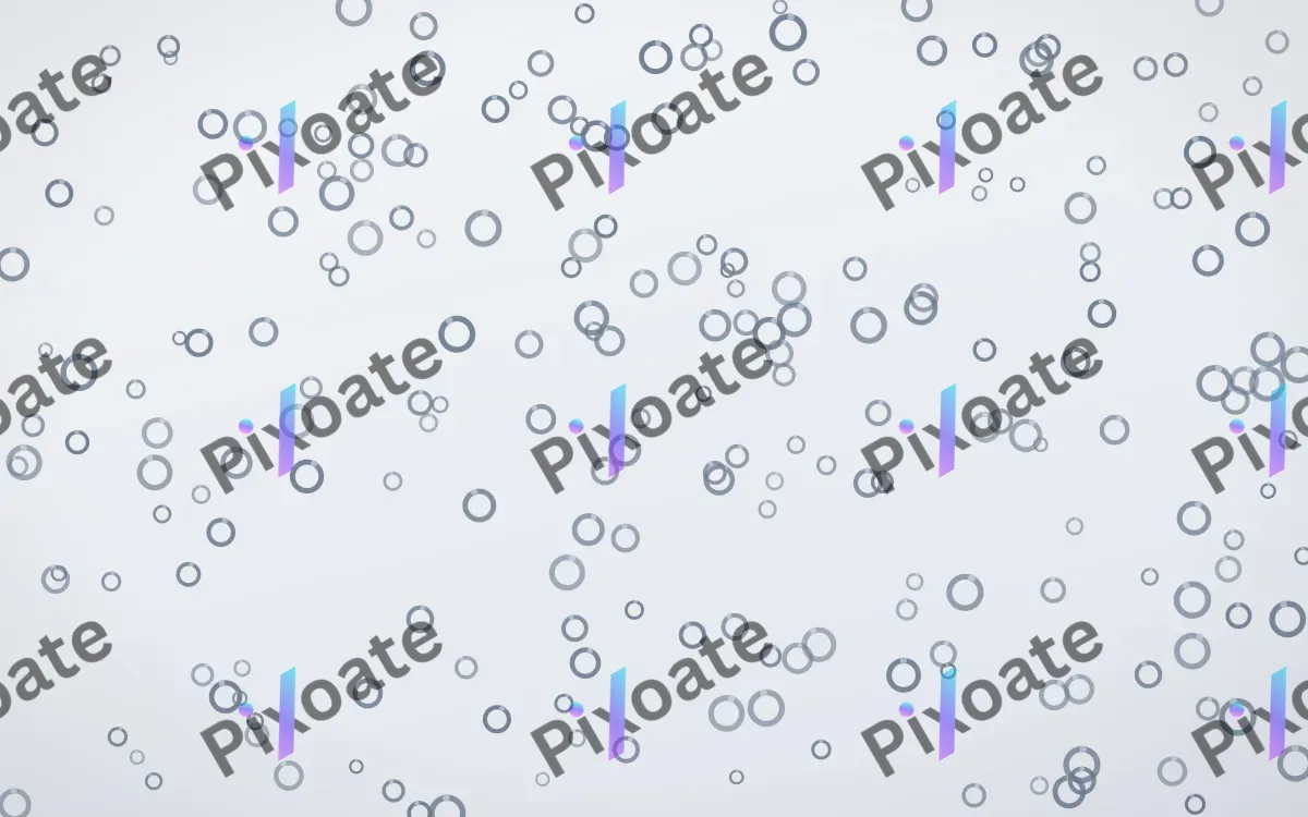 Slate Mist Rings Dense — light blue and white playful background