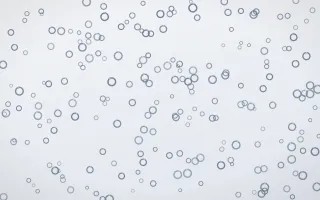 Slate Mist Rings Dense — light blue and white playful background