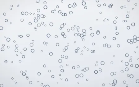 Slate Mist Rings Dense — light blue and white playful background