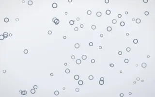 Slate Mist Rings II — light blue and white playful background, variation II