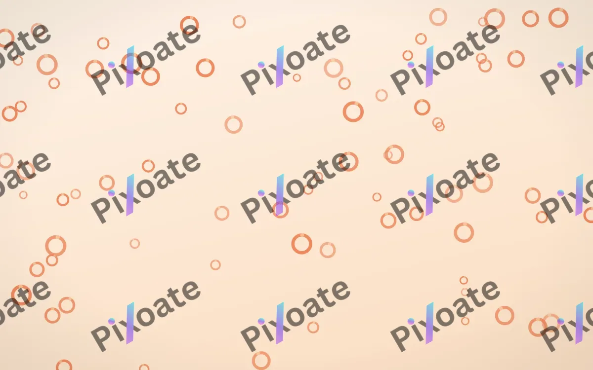 Sunset Pop Rings — light orange and beige playful background