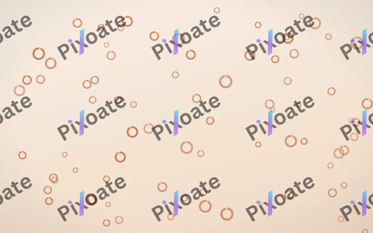 Terracotta Rings — light orange and beige playful background
