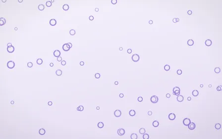 Wisteria Rings — light purple and white playful background