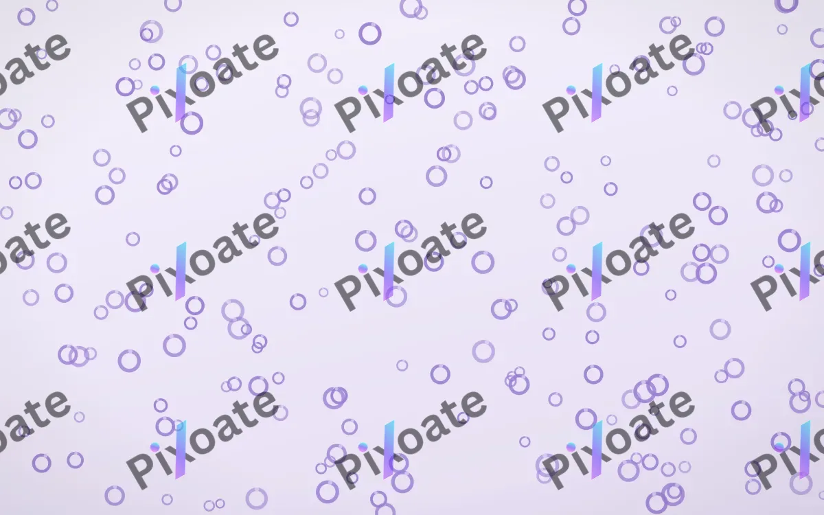 Wisteria Rings Dense — light purple and white playful background