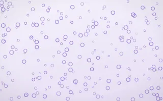 Wisteria Rings Dense II — light purple and white playful background, variation II