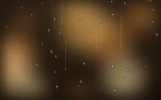 Amber Café Rain III — dark brown and orange rain background, variation III