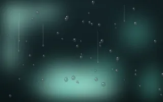 Jade Drizzle — dark teal rain background