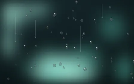 Jade Drizzle — dark teal rain background