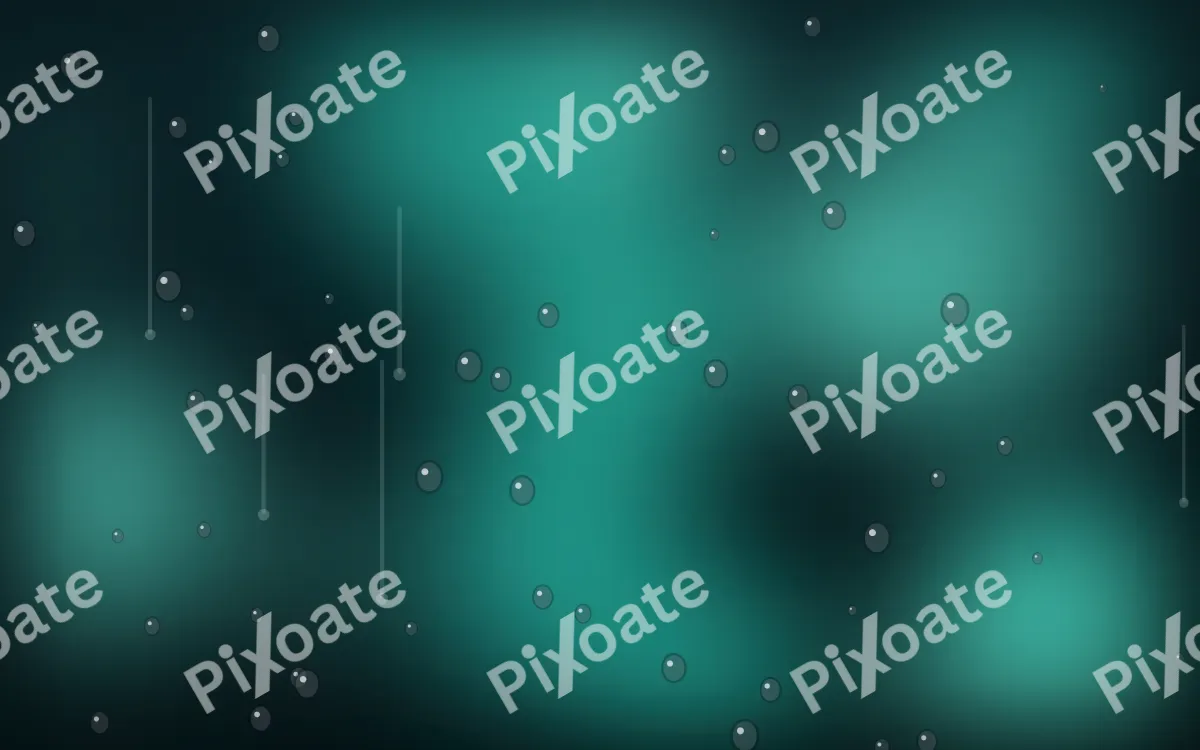 Teal Rain — dark black and teal rain background