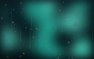 Teal Rain — dark black and teal rain background