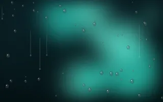 Teal Rain II — dark black and teal rain background, variation II