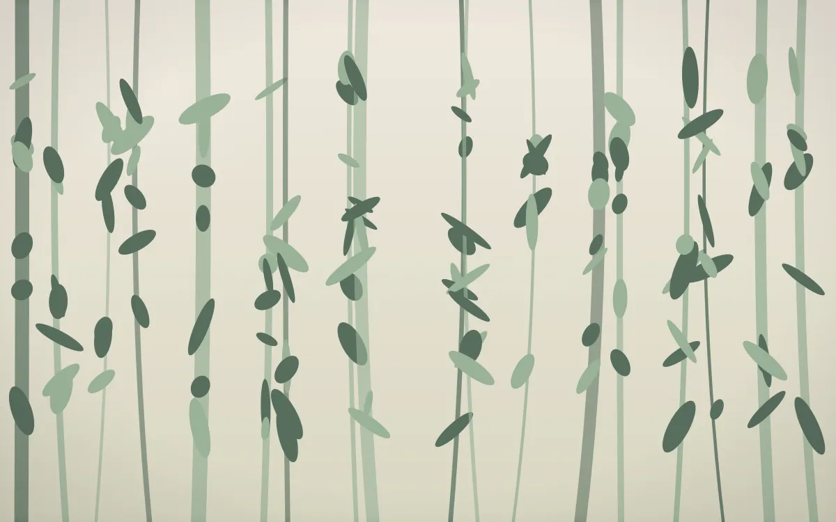 First Light Rainforest — light beige and green rainforest background