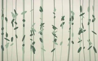 First Light Rainforest — light beige and green rainforest background