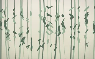 First Light Rainforest IV — light beige and green rainforest background, variation IV