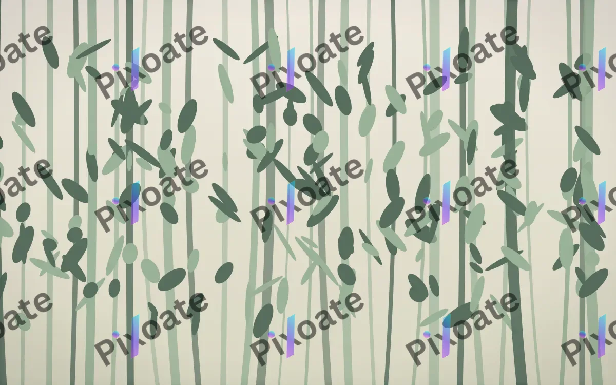Rainforest Signature — light beige and green rainforest background