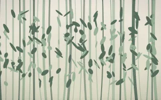 Rainforest Signature — light beige and green rainforest background