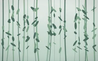 Spring Rain Rainforest — light white and green rainforest background