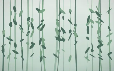 Spring Rain Rainforest — light white and green rainforest background
