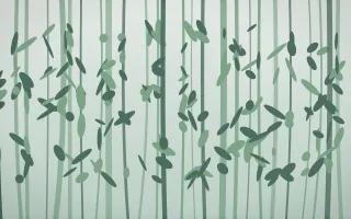 Spring Rain Rainforest IX — light white and green rainforest background, variation IX