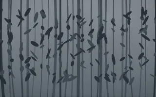 Storm Light Rainforest VIII — dark grey and blue rainforest background, variation VIII