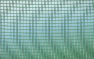Clear Day Rattan III — light blue and green rattan background, variation III