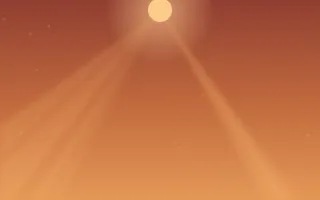 Ember Rays II — colourful red and orange light ray background, variation II