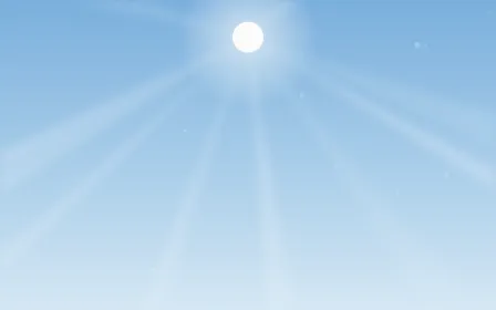 Sky Burst — light blue and white light ray background
