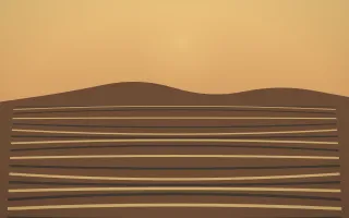Autumn Glow Rice Terrace III — colourful orange, brown and grey rice terrace background, variation III