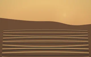 Autumn Glow Rice Terrace IV — colourful orange, brown and grey rice terrace background, variation IV