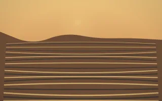 Autumn Glow Rice Terrace VI — colourful orange, brown and grey rice terrace background, variation VI