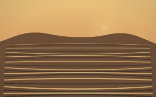Autumn Glow Rice Terrace VII — colourful orange, brown and grey rice terrace background, variation VII