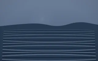 Blue Hour Rice Terrace XI — dark blue rice terrace background, variation XI