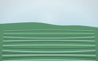 Clear Day Rice Terrace II — light blue and green rice terrace background, variation II