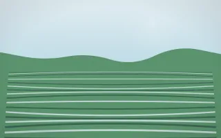 Clear Day Rice Terrace III — light blue and green rice terrace background, variation III
