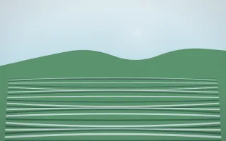 Clear Day Rice Terrace IX — light blue and green rice terrace background, variation IX