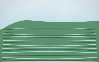 Clear Day Rice Terrace VI — light blue and green rice terrace background, variation VI